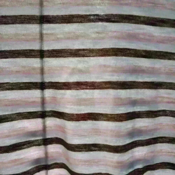 madewell brown neutral striped top long sleeve size M - Picture 5 of 5